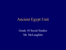 Ancient Egypt Unit