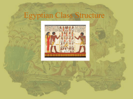 Egyptian Class Structure Powerpoint
