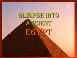 Glimpse into Egypt