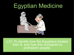 Egyptian Medicine L1