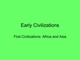 Early Civilizations BLANKS