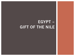 EGYPT * Gift of the Nile