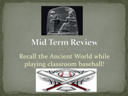 Mid-Term Review Game
