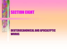 CH7.DEUTEROCANONICAL AND APOCALYPTIC WORKS
