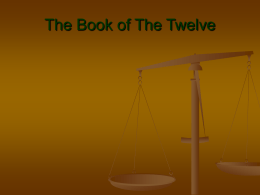 The Book of The Twelve