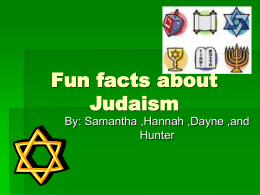 Fun facts about Judaism