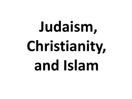 2015 Middle East Religions Overview PowerPoint Lecture