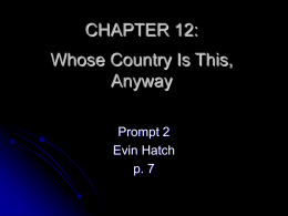 CHAPTER 12: Whose Country Is This, Anyway