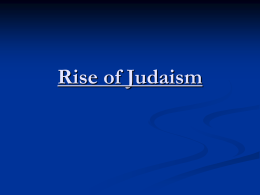 Rise of Judaism