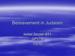 Bereavement in Judaism