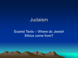 Judaism - Year11SOR2
