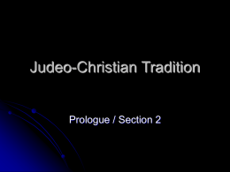 Judeo-Christian Tradition
