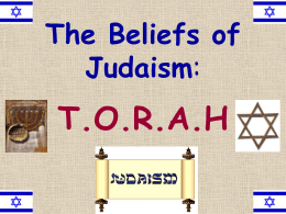 Judaism - TORAH