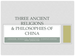 Three Ancient Religions