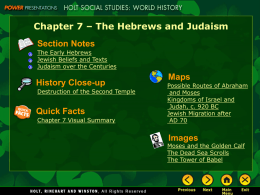 CH 7_The hebrews and Judaism