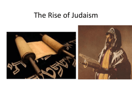 The Rise of Judaism
