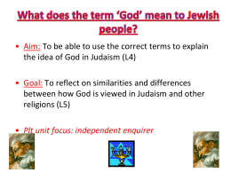 What does *God* mean to Jewish people?