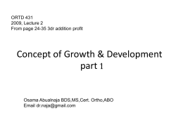 Concept of Growth & Development