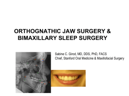 Jaw Surgery - Stanford Health Care
