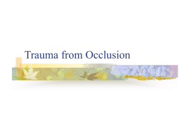 Trauma from Occlusion