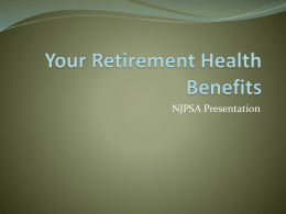 Retirement Health Benefits