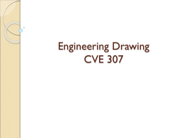 Engineering Drawing CVE 307