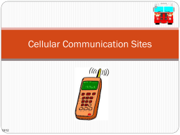 Cellular Telephone Sites