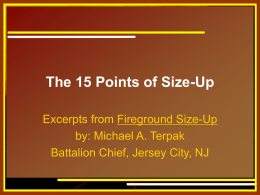 15 Points of Size-Up