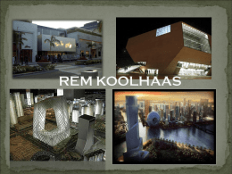 REM KOOLHAAS - The Archi Blog