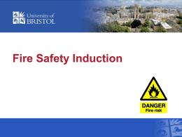 Fire Safety - University of Bristol