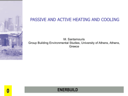 Passive and Active Heating and Cooling