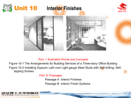 Unit 10 Interior Finishes