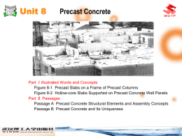 Unit 8 Precast Concrete