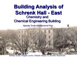Building Analysis of Schrenk Hall