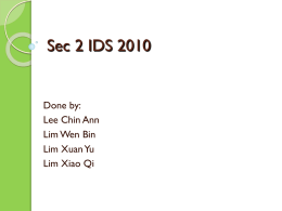 Sec 2 IDS 2010
