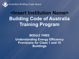 Building Code of Australia