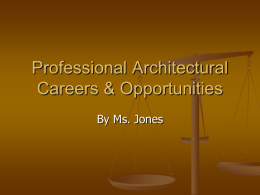 Professional Architectural Careers & Opportunities