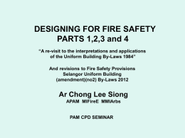 Designing for Fire Safety Notes