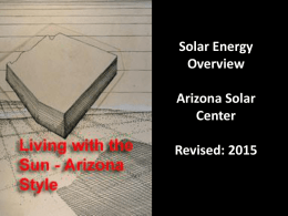 Solar Energy Overview as a PowerPoint - 125 slides