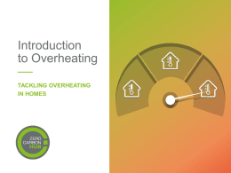 Tackling Overheating in Homes