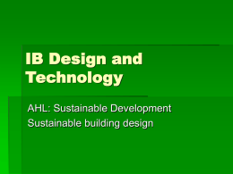 Sustainable Building Design File