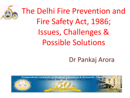 The Delhi Fire Prevention and Fire Safety Act, 1986