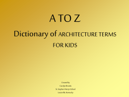 a to z architecture for kids