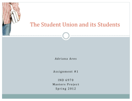 The Student Union and its Students: History and