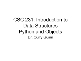 Classes, Objects and Methods in Python