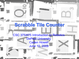 Scrabble Tile Counter