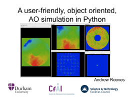 A user-friendly, object orientated, AO simulation in Python