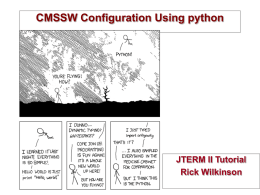 CMSSW Configuration Using python