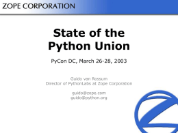 The State of th ePython Union