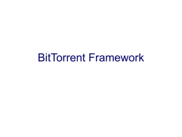 BitTorrent - Framework